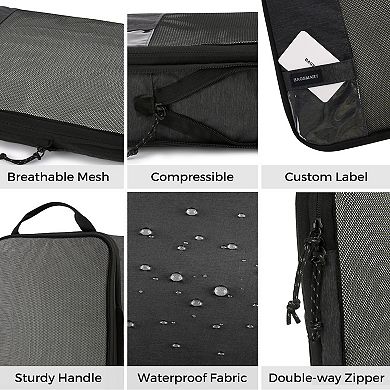 BAGSMART 6-In-1 Compression Packing Cubes