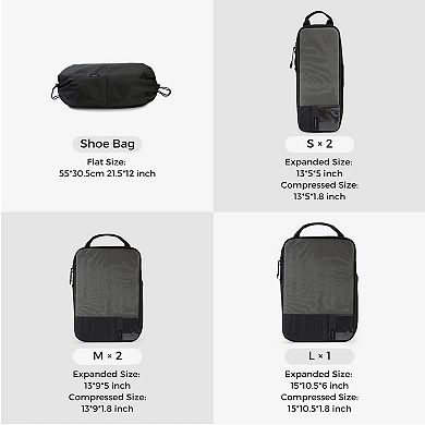BAGSMART 6-In-1 Compression Packing Cubes