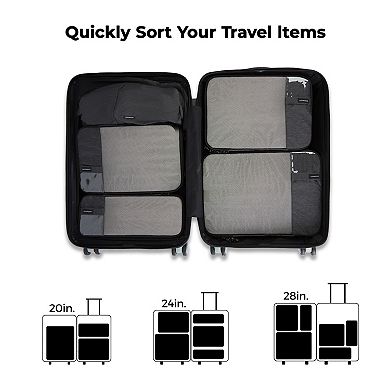 BAGSMART 6-In-1 Compression Packing Cubes