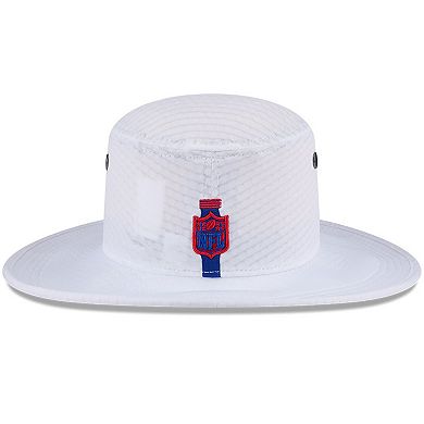 Men's New Era White New England Patriots 2024 NFL Training Camp Panama Bucket Hat