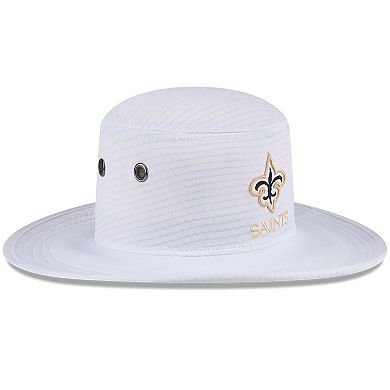 Men's New Era White New Orleans Saints 2024 NFL Training Camp Panama Bucket Hat