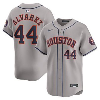 Men's Nike Yordan Alvarez Gray Houston Astros Away Limited Player Jersey