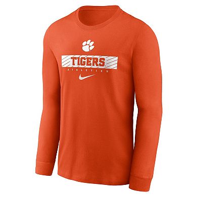Men's Nike Orange Clemson Tigers 2024 Sideline Legend Performance Long Sleeve T-Shirt