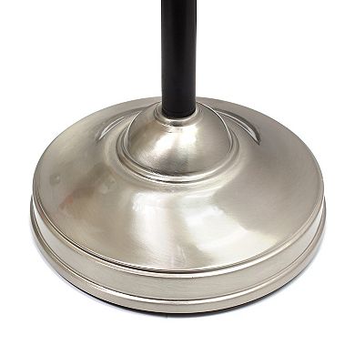 Elegant Designs Malbec Black and Brushed Nickel 3 Pack Lamp Set