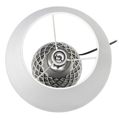 Elegant Designs Juliet Ceramic Table Lamp with Fabric Shade