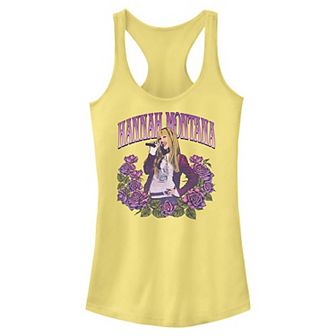 Disney's Hannah Montana Floral Poster Juniors' Racerback Tank Top