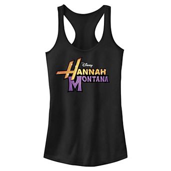 Disney's Hannah Montana Logo Juniors' Racerback Tank Top