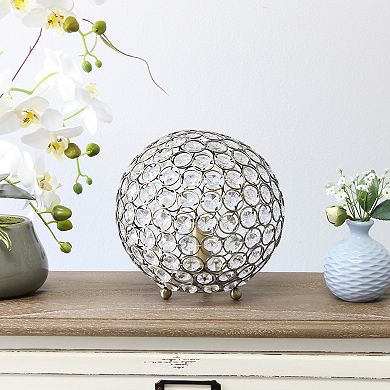 Lalia Home 8" Elipse Medium Contemporary Orb Table Lamp