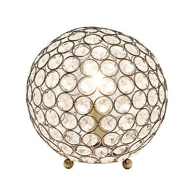 Lalia Home 8" Elipse Medium Contemporary Orb Table Lamp