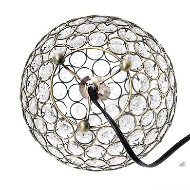 Lalia Home 8" Elipse Medium Contemporary Orb Table Lamp