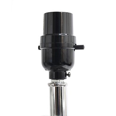 Lalia Home Lexington 21" Leather Base Table Lamp