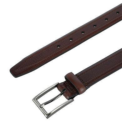 Trafalgar Men's Stitch Detail Leather Belt
