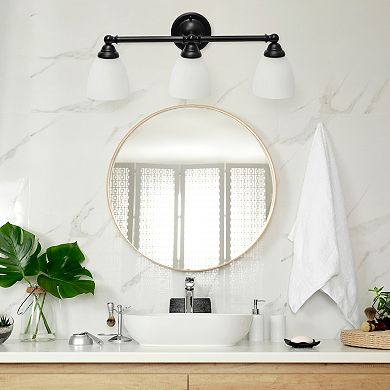 Lalia Home Essentix Traditional 3-Light Vanity Wall-Mounted Light Fixture