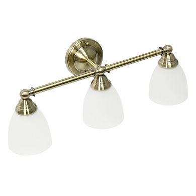 Lalia Home Essentix Traditional 3-Light Vanity Wall-Mounted Light Fixture