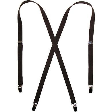 CTM Elastic .75 Inch Wide Undergarment Clip-End Suspenders