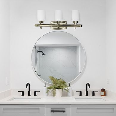 Lalia Home Essentix Contemporary 3-Light Vanity Wall-Mounted Light Fixture