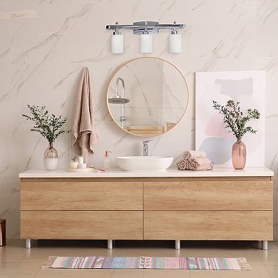 Lalia Home Essentix Contemporary 3-Light Vanity Wall-Mounted Light Fixture