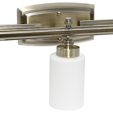 Lalia Home Essentix Contemporary 3-Light Vanity Wall-Mounted Light Fixture
