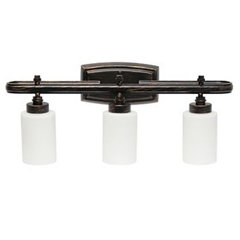 Lalia Home Essentix Contemporary 3-Light Vanity Wall-Mounted Light Fixture