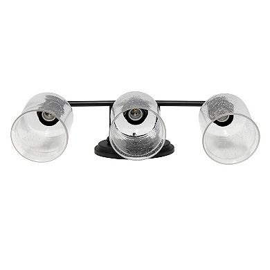 Lalia Home Studio Loft Modern 3-Light Seeded Glass Vanity Wall-Mounted Light Fixture