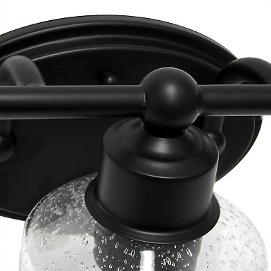 Lalia Home Studio Loft Modern 3-Light Seeded Glass Vanity Wall-Mounted Light Fixture