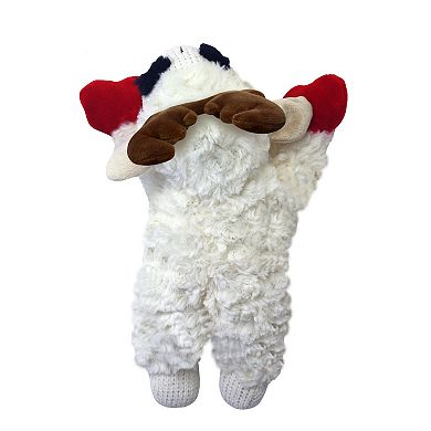Multipet Lamb Chop with Antlers Plush Dog Toy
