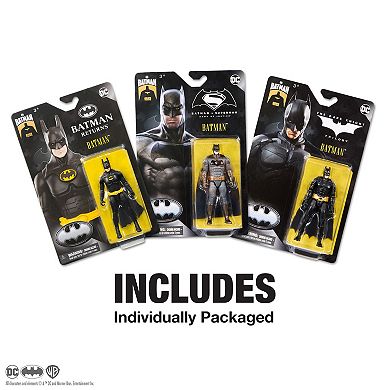 Spin Master DC Comics Batman 85th Special Edition Batman Action Figures 3-Pack