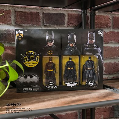 Spin Master DC Comics Batman 85th Special Edition Batman Action Figures 3-Pack