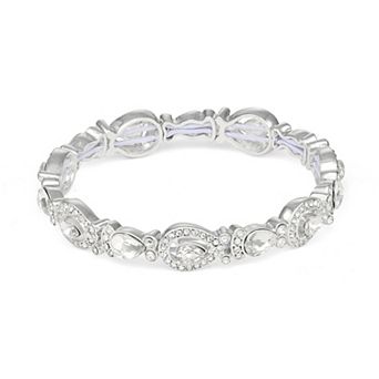 You're Invited Silver Social Stretch Bracelet