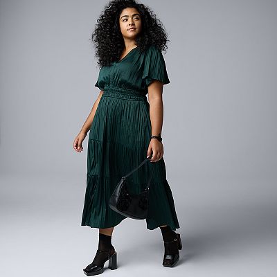 【Price down】VERAWANG リーゼル　dress Plus Size Simply Vera Vera Wang Maxi Fem Dress