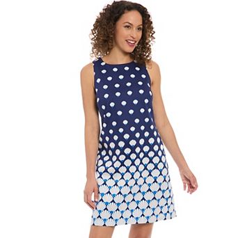 Women's London Times Sleeveless Shift Mini Dress