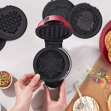 Dash MultiMaker™ Mini System Holiday Waffle Maker with Removable Plates