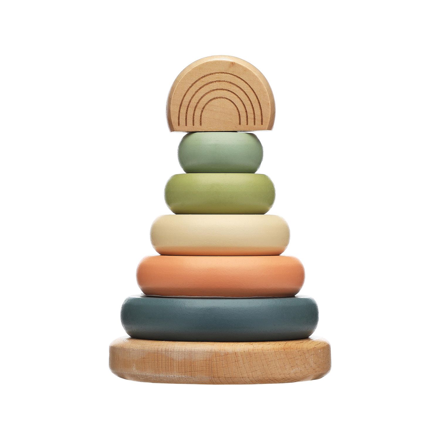 Детские игрушки Pearhead Rainbow Wooden Stacking Toy