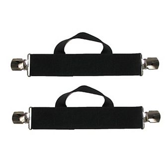 Men's Elastic Anti Slip Pin Clip Biker Stirrup Straps