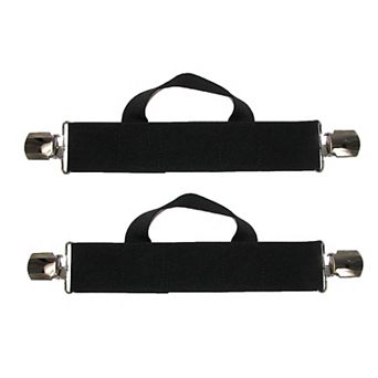 Men's Elastic Anti Slip Pin Clip Biker Stirrup Straps