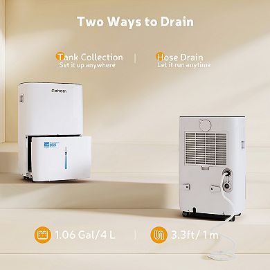 Fehom 5000 Sq. Ft. Dehumidifier for Extra Large Rooms and Basements 80 Pint Per Day
