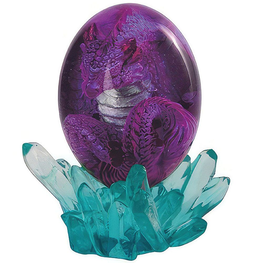 Fc Design 5"h Purple Dragon in Acrylic Egg with Faux Crystal Figurine ...
