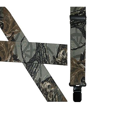 Men's Elastic Clip-end 2 Inch Realtree Camo Suspenders