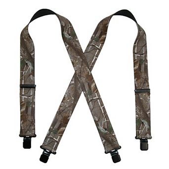 Men's Elastic Clip-end 2 Inch Realtree Camo Suspenders