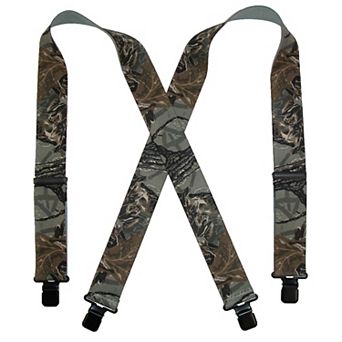 Men's Elastic Clip-end 2 Inch Realtree Camo Suspenders