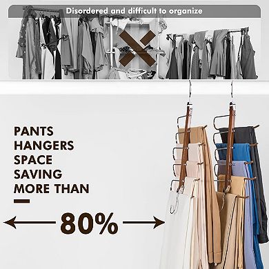 House Day Pants Hangers Space Saving, Wood Jean Hangers For Closet