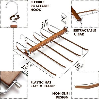 House Day Pants Hangers Space Saving, Wood Jean Hangers For Closet