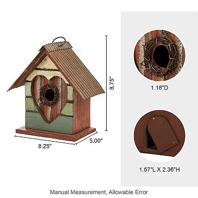 Glitzhome Hanging Bird House Outdoor Garden Patio