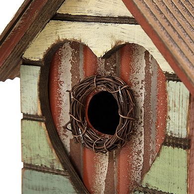 Glitzhome Hanging Bird House Outdoor Garden Patio