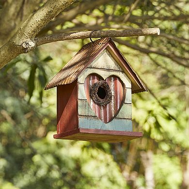 Glitzhome Hanging Bird House Outdoor Garden Patio