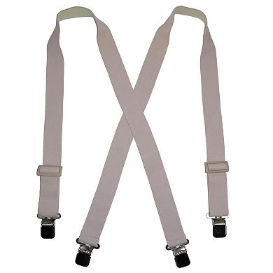 CTM Men's Elastic Clip-End Undergarment Suspenders