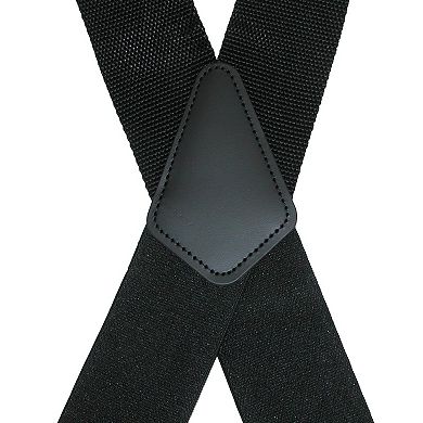 CTM Men's Elastic Work Clip-End Suspenders
