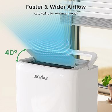 Waykar 120 Pint Energy Star Dehumidifier for Large Rooms and Basements for Space up to 6000 Sq.ft.