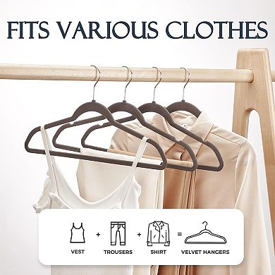 HOUSE DAY 17.5 Inch Velvet Hangers 60 Pack