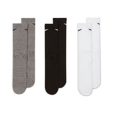 Women's Nike 3-Pack Everyday Lightweight Training Crew Socks
